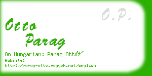 otto parag business card